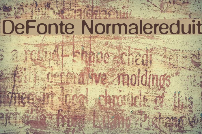 DeFonte-Normalereduit Font examples