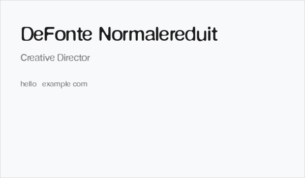 DeFonte-Normalereduit Business Card