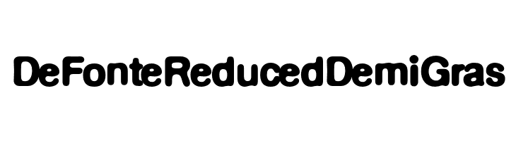 DeFonte Reduced DemiGras  Free Fonts Download
