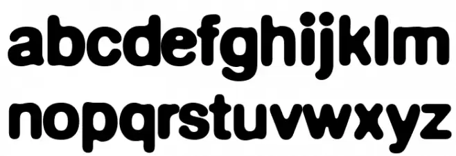 DeFonte Reduced DemiGras フォント 小文字