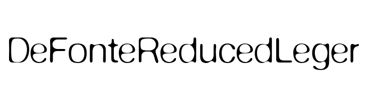 DeFonte Reduced Leger  Frei Schriftart Herunterladen