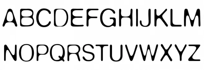 DeFonte Reduced Leger Schriftart Groß