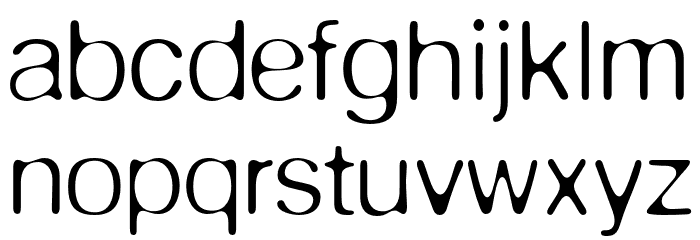 DeFonte Reduced Leger Font LOWERCASE