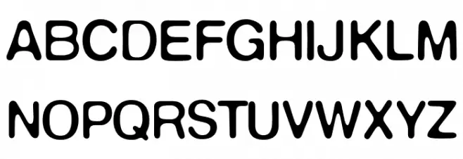 DeFonte Reduced Normale フォント 大文字
