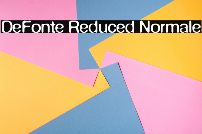 DeFonte Reduced Normale Example 1