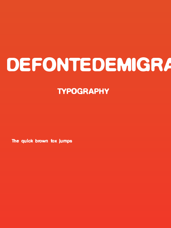 DeFonteDemiGras Poster