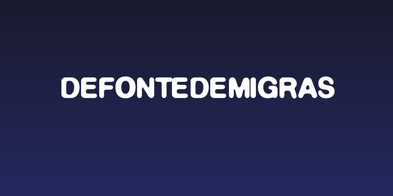 DeFonteDemiGras Social Header