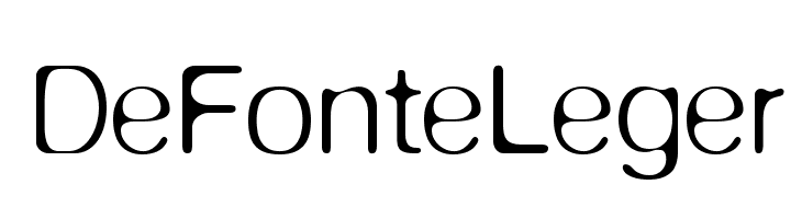 DeFonteLeger Font