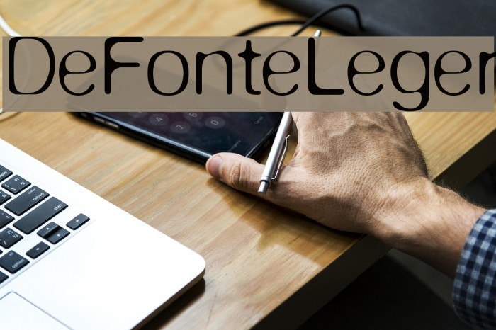 DeFonteLeger Font examples