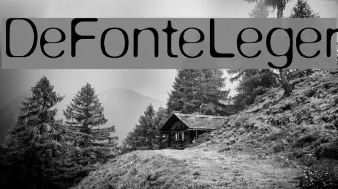 DeFonteLeger फ़ॉन्ट examples