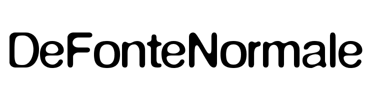 DeFonteNormale Font