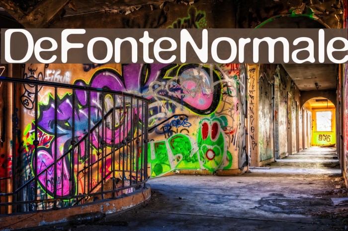 DeFonteNormale Font examples