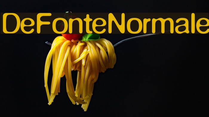 DeFonteNormale Font examples