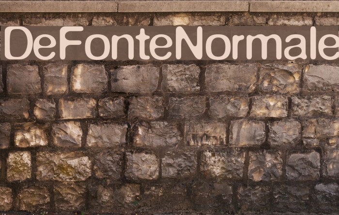 DeFonteNormale Font examples
