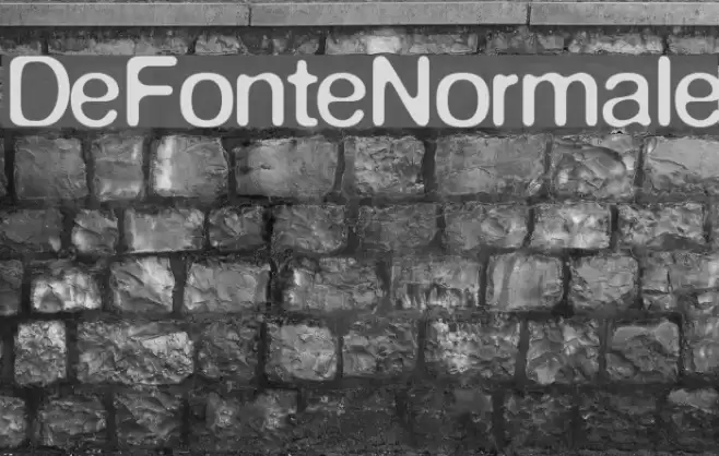 DeFonteNormale Schriftart examples