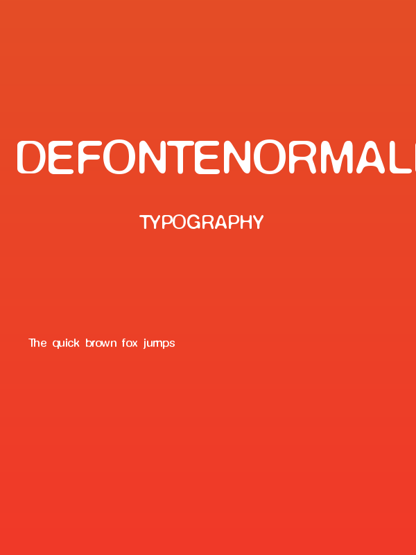 DeFonteNormale Poster