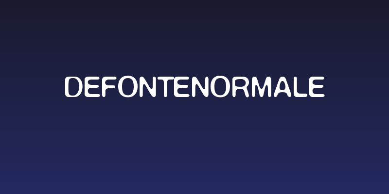 DeFonteNormale Social Header