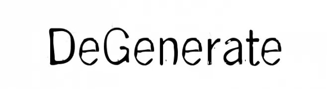 DeGenerate  Frei Schriftart Herunterladen