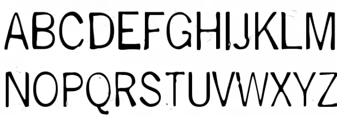 DeGenerate Font Litere mari