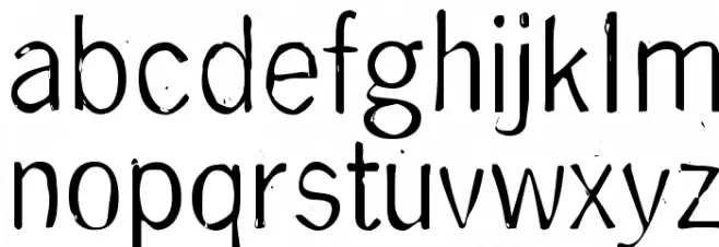DeGenerate 字体 小写
