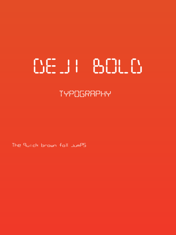 DeJi Bold Poster