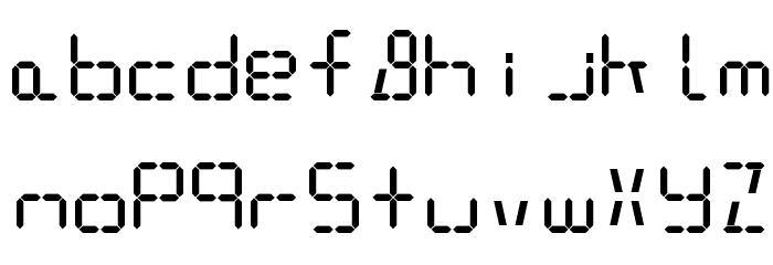 DeJi Bold Font LOWERCASE