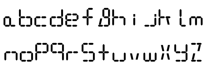 DeJiBold Font LOWERCASE