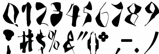 DeKonitials Font OTHER CHARS