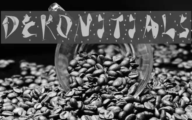 DeKonitials Font examples