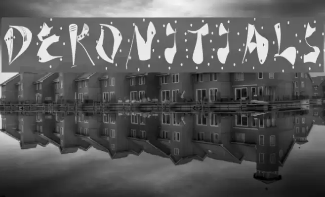 DeKonitials Font examples