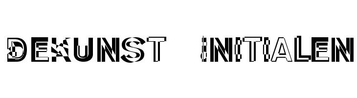 DeKunst-Initialen  フリーフォントのダウンロード