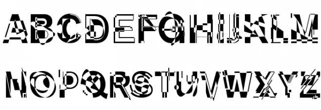 DeKunst-Initialen Schriftart Groß