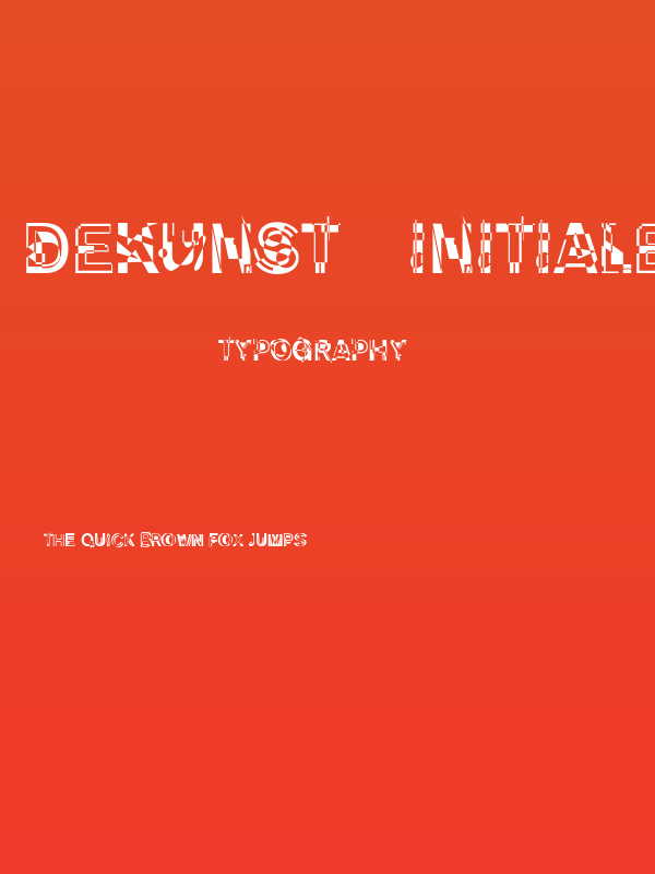 DeKunst-Initialen Poster