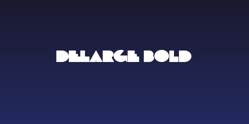 DeLarge Bold Social Header
