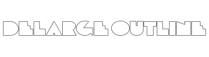 DeLarge Outline  免费字体下载