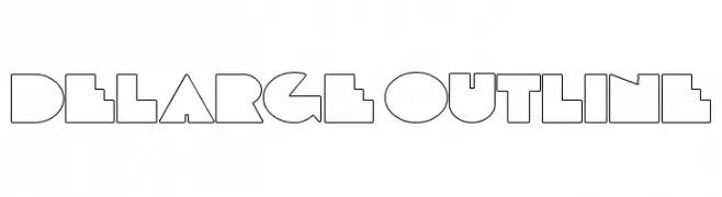 DeLarge Outline  Descarca Fonturi Gratis
