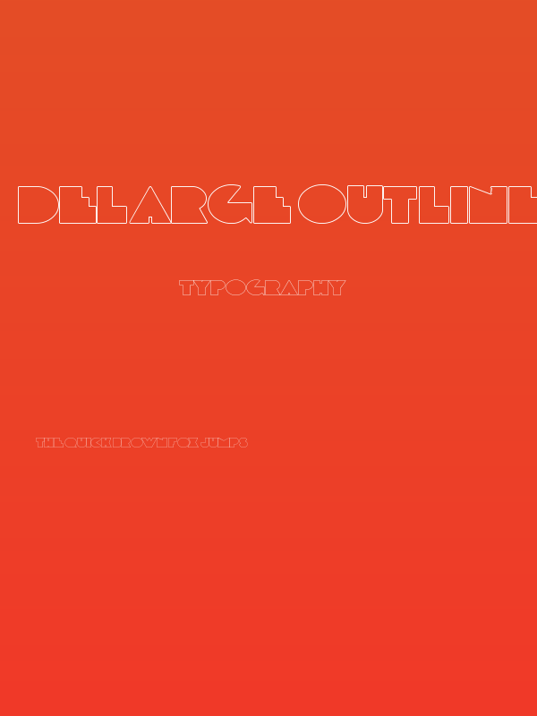 DeLarge Outline Poster