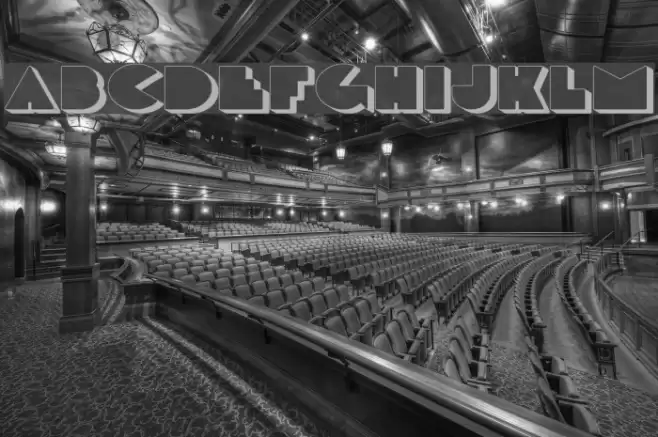 DeLarge Shadow Font examples