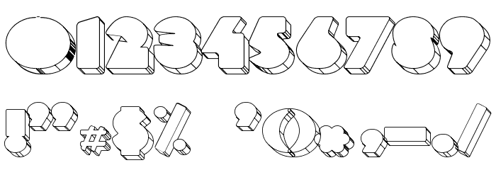 DeLarge Wired Font OTHER CHARS