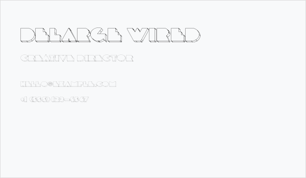 DeLarge Wired Business Card