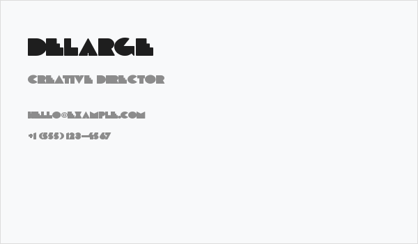 DeLarge Business Card