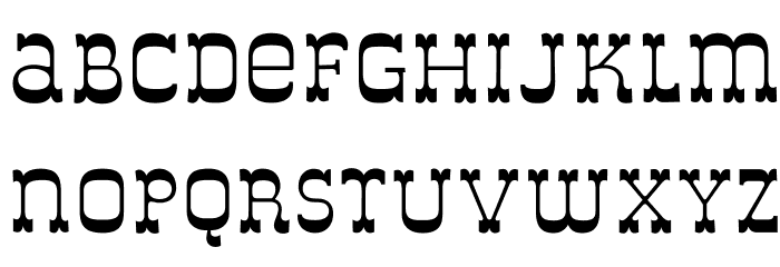 DeLouisville-Bold Font LOWERCASE