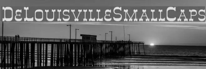 DeLouisvilleSmallCaps Font examples