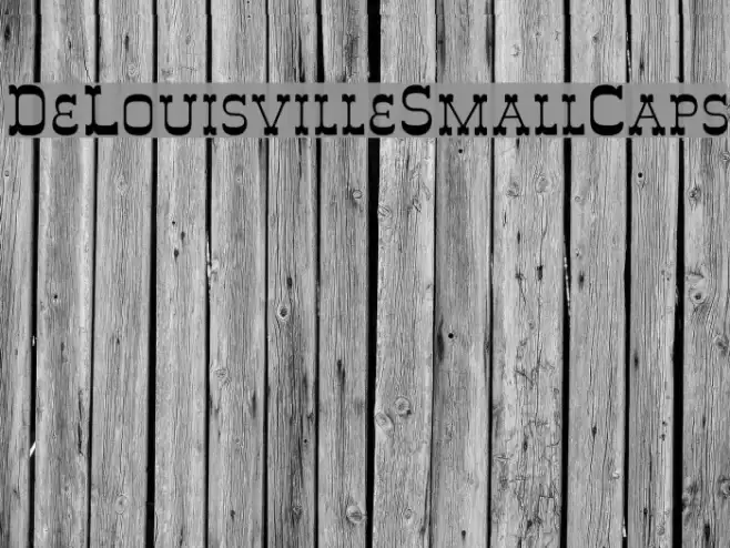 DeLouisvilleSmallCaps Font examples