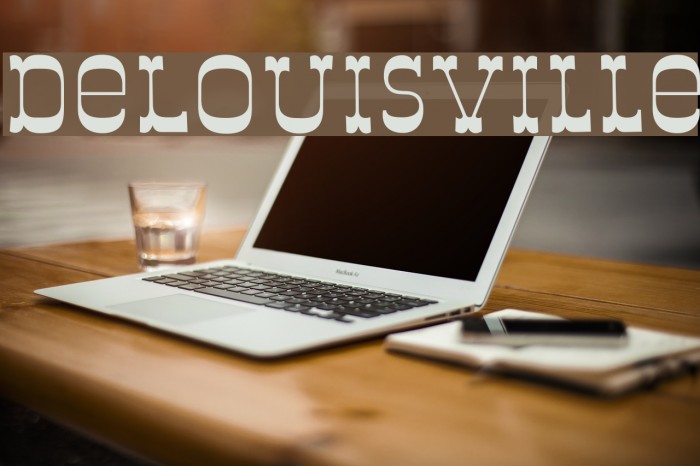 DeLouisville फ़ॉन्ट examples