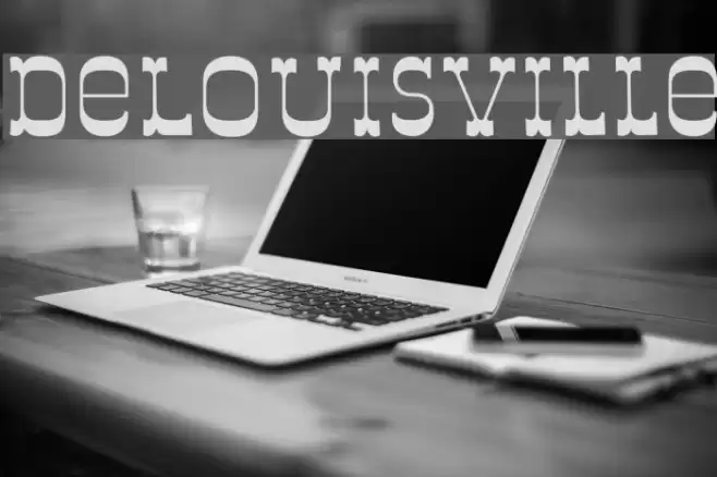 DeLouisville फ़ॉन्ट examples