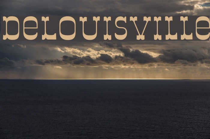 DeLouisville फ़ॉन्ट examples