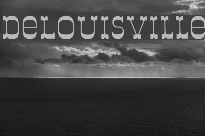 DeLouisville फ़ॉन्ट examples
