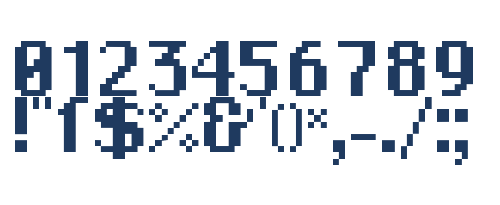 DePixel-Bold Other Characters