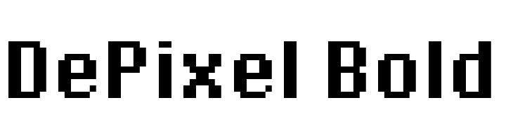 DePixel Bold  Frei Schriftart Herunterladen